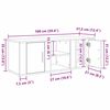 vidaXL Gabinete de TV Roble artesanal 100 x 31,5 x 35 cm