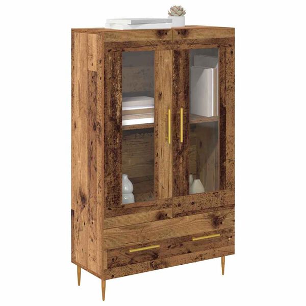 vidaXL Alacena con caj&oacute;n Madera Vieja 69,5 x 31 x 115 cm