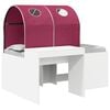 vidaXL Cama con T&uacute;nel 3 uds. Roble Artisian y Rojo