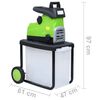vidaXL Trituradora de jard&iacute;n el&eacute;ctrica con caja de recolecci&oacute;n 2800 W