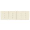 vidaXL Cojines para tumbona 2 uds tela Oxford color crema