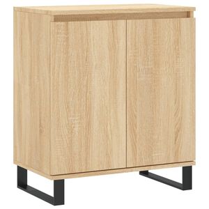 vidaXL Aparador de madera contrachapada roble Sonoma 60x35x70 cm