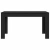 vidaXL Mesa de Comedor Roble Negro 140 x 74,5 x 76 cm rat&aacute;n sint&eacute;tico