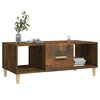 vidaXL Mesa de centro madera contrachapada roble ahumado 102x50x40 cm