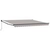 vidaXL Toldo retr&aacute;ctil Gris Claro 400 x 300 cm Poli&eacute;ster y Aluminio