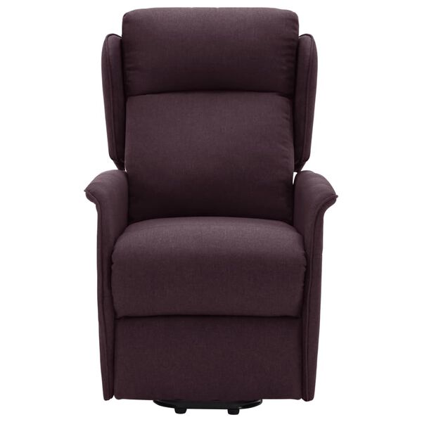 vidaXL Sillón de masaje elevable tela morado