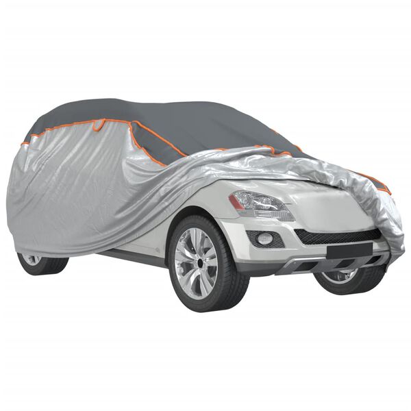 vidaXL Funda coche completa SUV protección antigranizo L gris/plateado