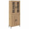 vidaXL Alacena Roble artisan 69,5 x 34 x 180 cm Madera contrachapada