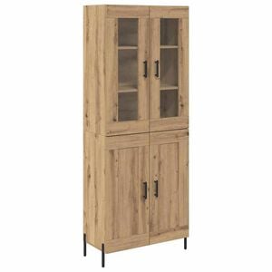 vidaXL Alacena Roble artesanal 69,5 x 34 x 180 cm Madera contrachapada