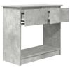 vidaXL Mesa consola con cajones gris hormigón 85,5x38,5x74,5 cm