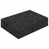 vidaXL Patio de gr&aacute;nulo de goma 25 pcs Negro 9 x 6 x 2 cm Goma