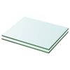 vidaXL Estantes 2 unidades panel de vidrio transparente 20x20 cm