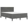 vidaXL Estructura de cama con colch&oacute;n Gris oscuro 120 x 190 cm