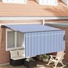 vidaXL Toldo Retr&aacute;ctil Azul y 350 x 250 cm Poli&eacute;ster y Aluminio