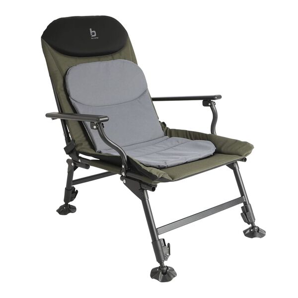 Bo-Camp Silla de pesca Carp gris y verde