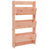 vidaXL Jardinera pared 3 niveles madera maciza Douglas 60x18,5x110 cm