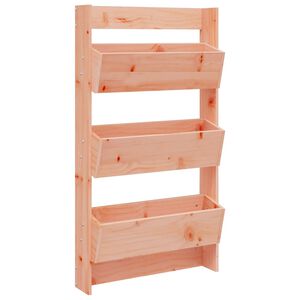 vidaXL Jardinera pared 3 niveles madera maciza Douglas 60x18,5x110 cm