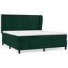 vidaXL Cama box spring con colch&oacute;n terciopelo verde oscuro 180x200 cm