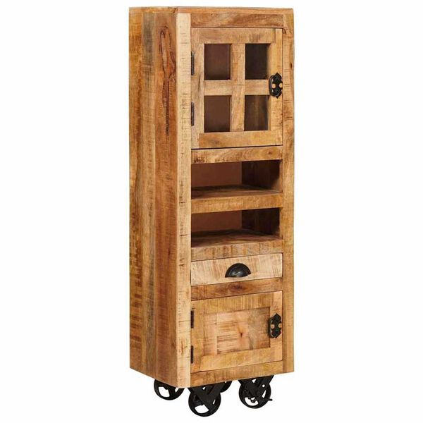 vidaXL Alacena Marrón 40 x 30 x 120.5 cm madera maciza de mango