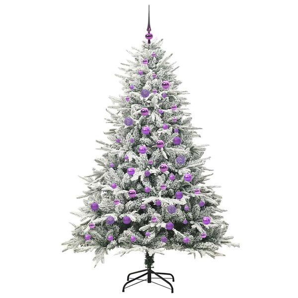 vidaXL &Aacute;rbol de Navidad Artificial Pre-iluminado con Juego de Bolas