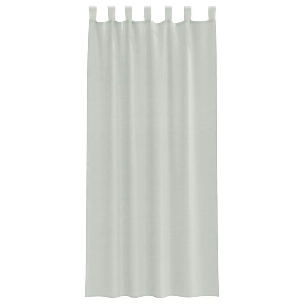 vidaXL Cortinas de gasa con trabillas 2 uds gris claro 140x225 cm