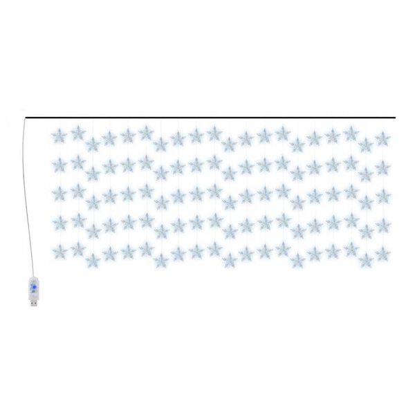 vidaXL Cortina de luces estrellas 500 LEDs azul 8 funciones