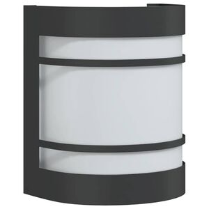 vidaXL Aplique de exterior de acero inoxidable negro