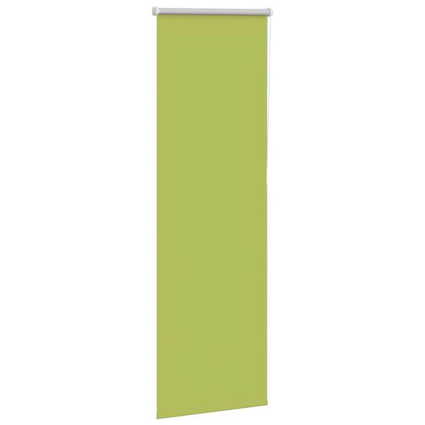 vidaXL Estor Enrollable Opaco hojas verde 40x130 cm Tela Ancho 35,7 cm