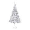vidaXL &Aacute;rbol de Navidad preiluminado con luces y bolas plateado 180 cm