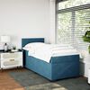vidaXL Cama box spring con colch&oacute;n terciopelo azul 90x190 cm