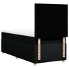 vidaXL Cama box spring con colch&oacute;n tela negro 90x190 cm