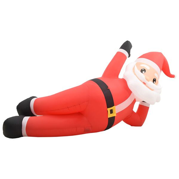 vidaXL Papá Noel de Navidad inflable con LED rojo IP44 360 cm XXL