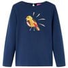 vidaXL Camiseta infantil de manga larga azul marino 92