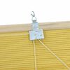 vidaXL Estor enrollable con cortinas Manual Amarillo 60 x 160 cm Bamb&uacute;