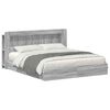 vidaXL Estructura de cama con almacenamiento Sonoma gris 180 x 200 cm