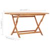 vidaXL Set de comedor de jard&iacute;n plegable 9 pzas madera maciza de teca