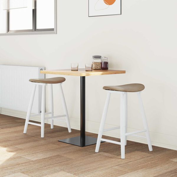 vidaXL Sillas de comedor 2 pcs 46 x 37 x 63 cm Madera de Caucho S&oacute;lido