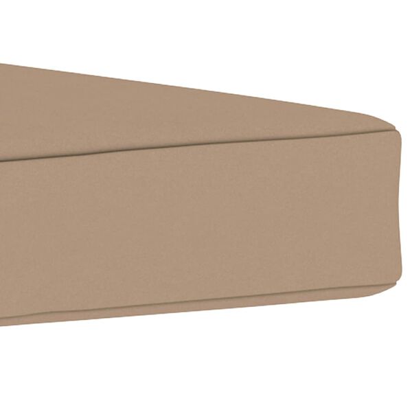 vidaXL Coj&iacute;n para muebles de pal&eacute;s tela gris taupe 60x61,5x6 cm