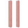 vidaXL Cabecero con orejas de terciopelo rosa 103x16x118/128 cm