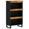 vidaXL Armario auxiliar madera maciza de mango 60x33x107 cm