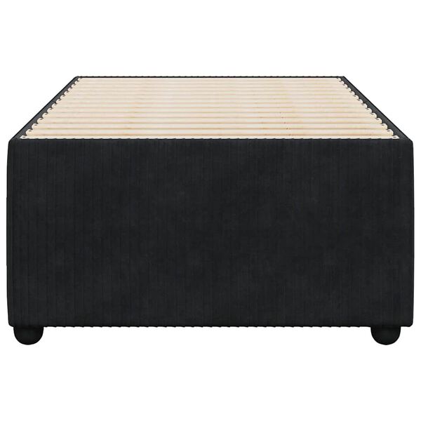 vidaXL Estructura de cama sin colchón terciopelo negro 80x200 cm