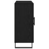 vidaXL Aparador Roble Negro 90 x 34 x 80 cm Madera de ingenier&iacute;a