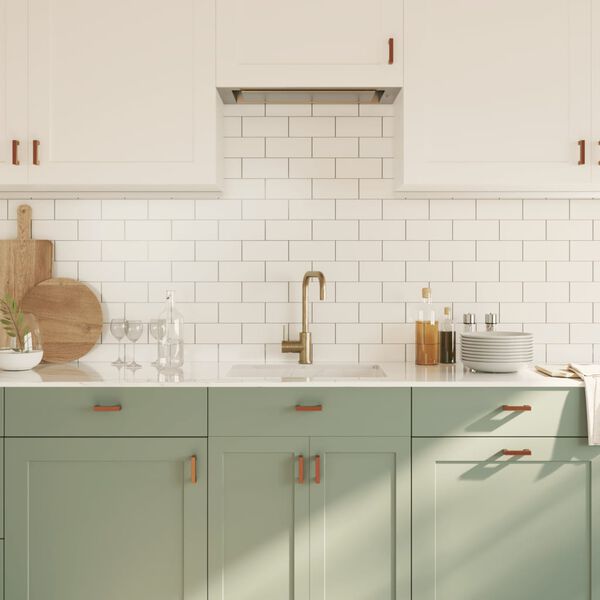 vidaXL Tiradores para armarios 20 uds acero inoxidable bronce 64 mm