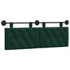 vidaXL Cabecera Colgante Verde oscuro 150 x 55 x 7 cm Terciopelo