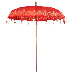 vidaXL Parasol Balin&eacute;s Rojo 215 x 215 x 260 cm Algod&oacute;n