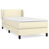 vidaXL Cama box spring con colch&oacute;n cuero sint&eacute;tico crema 80x200 cm