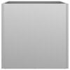 vidaXL Jardinera de acero galvanizado plateado 32x30x29 cm