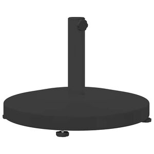 vidaXL Base para sombrilla 24.6 kg Negro Redondo