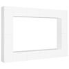 vidaXL Juego de mueble para TV de 8 piezas aglomerado blanco