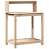 vidaXL Mesa de plantaci&oacute;n con estantes madera pino 82,5x50x109,5 cm